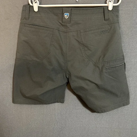 Kuhl Silencr Kargo Shorts Mens 35 Gray Hiking Outdoors Stretch Travel Logo - Picture 6 of 11